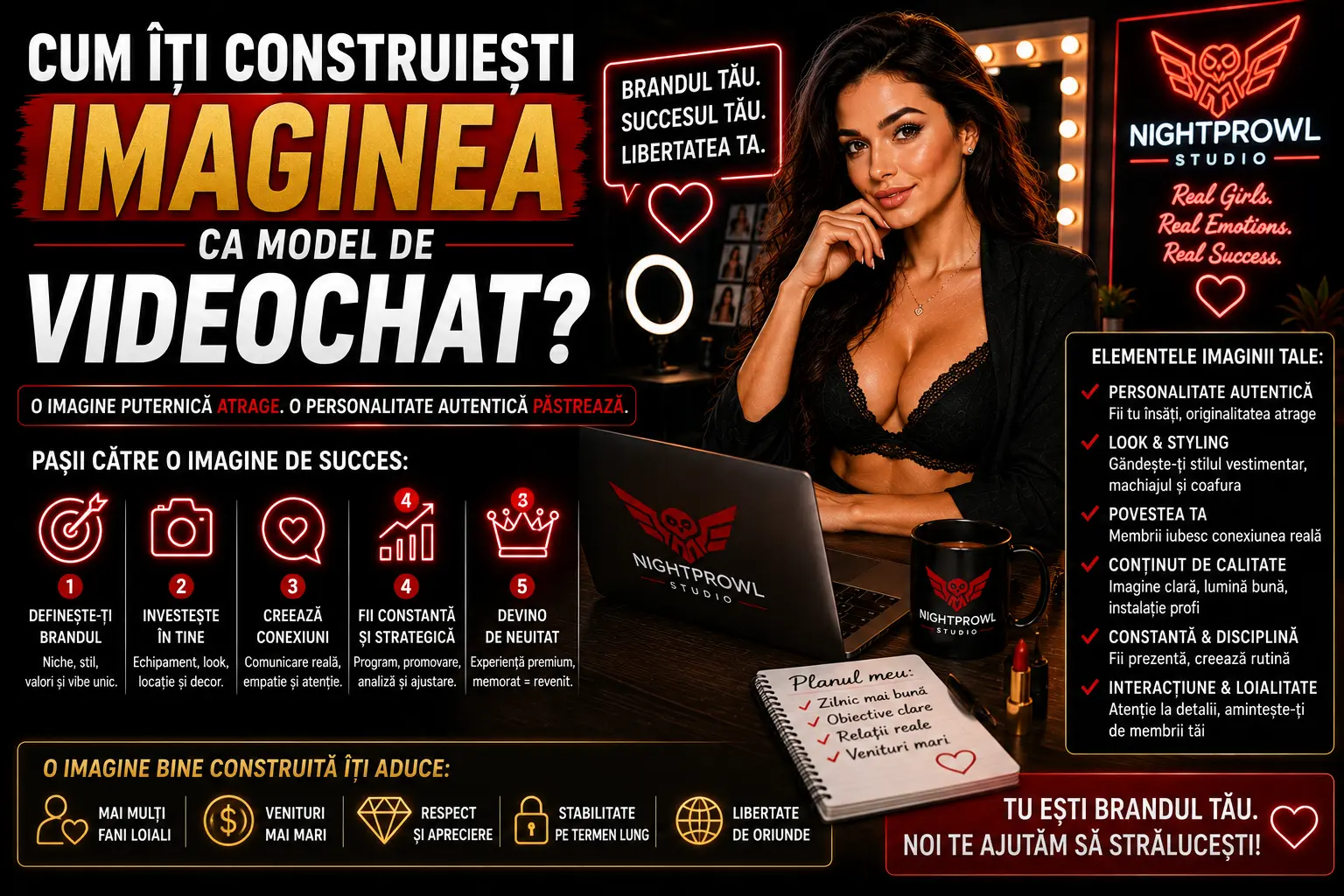 Vezi videoclipul: Cum îți construiești imaginea ca model de videochat