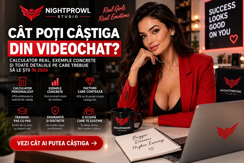 Venituri realizate din videochat